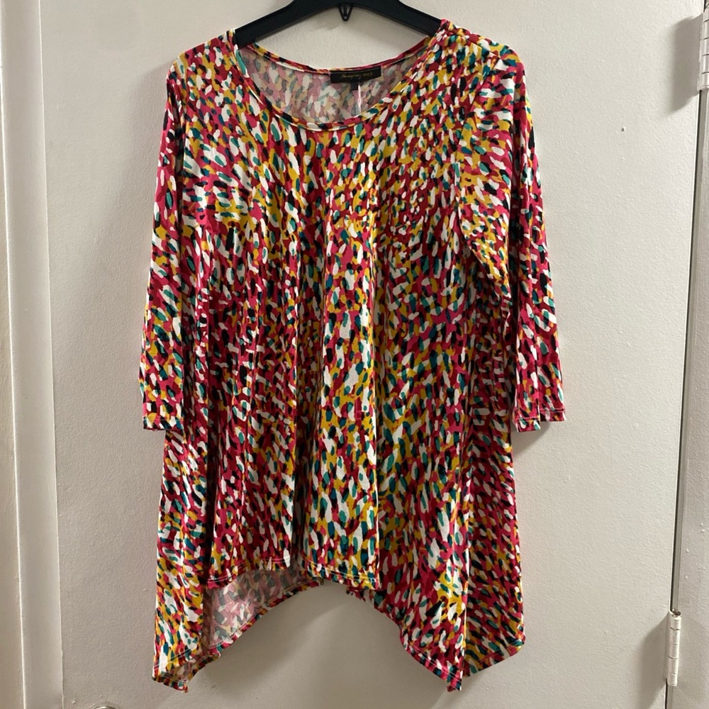 Colorful Abstract Women's Tunic‎ Top